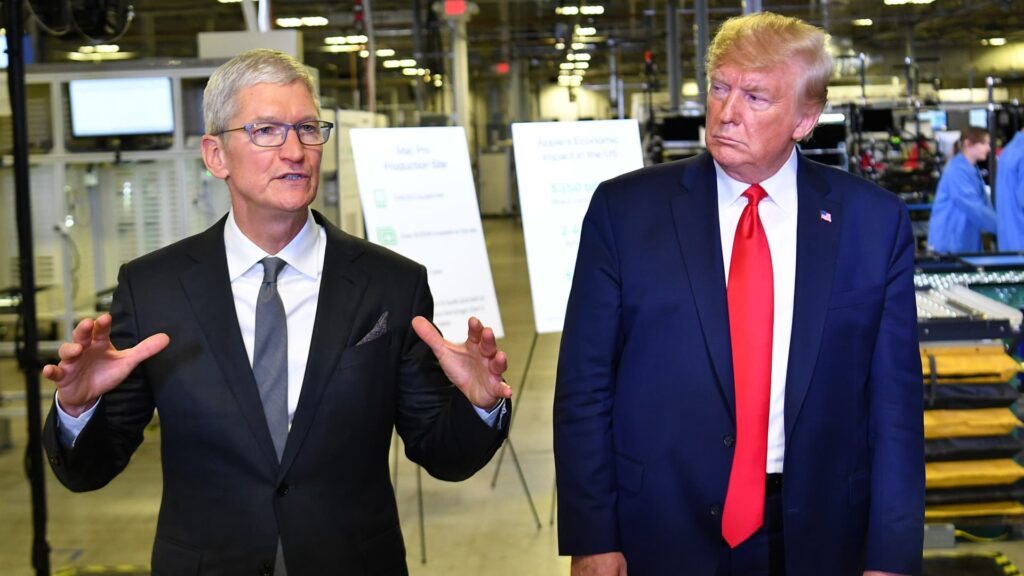 Apple iphone faces 25% tariff if made outside of us
