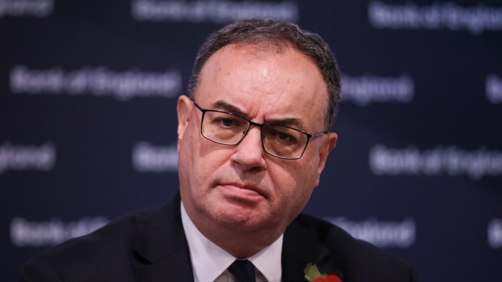 Bank of england chief focused on tariffs "growth shock"