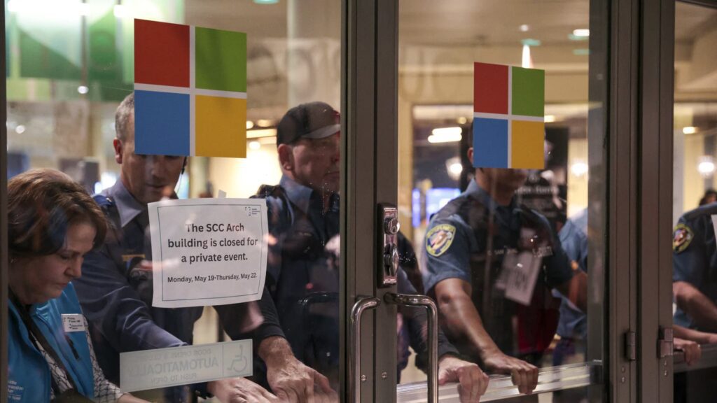 High tech conferences are increasing security to quell employee protests