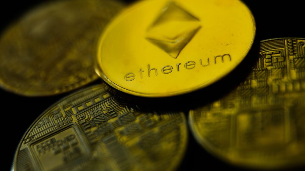 Ether hits fresh records, and bitcoin erases profits from jackson