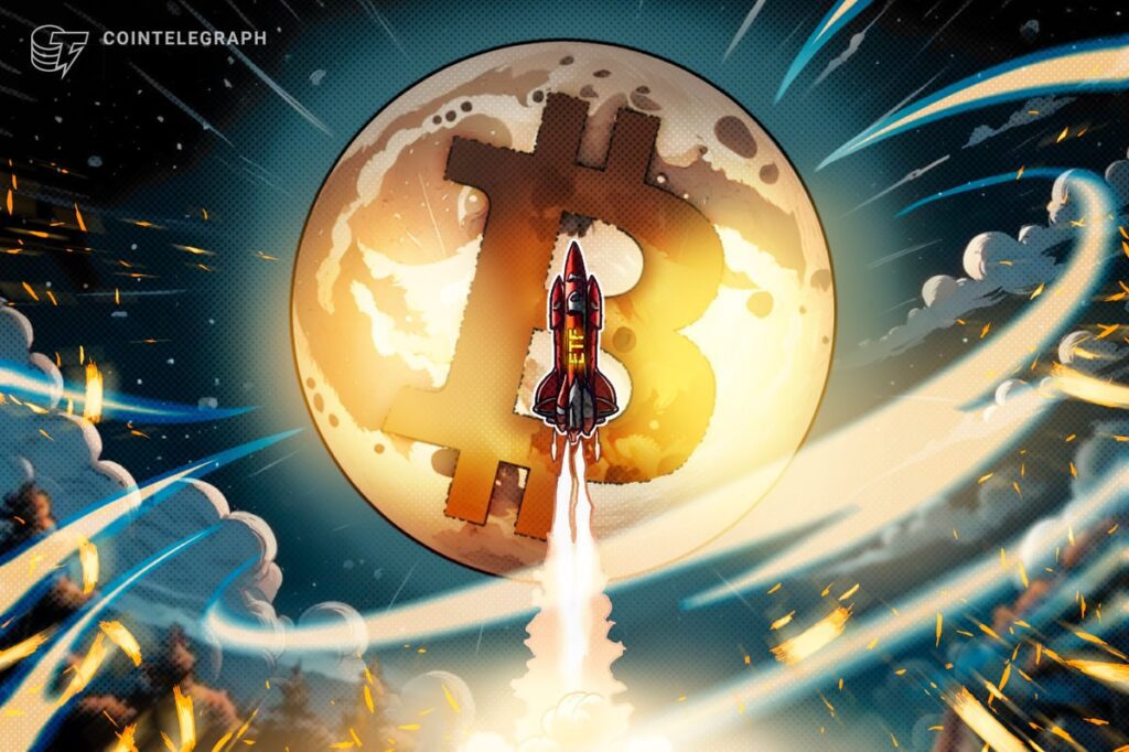 Bitcoin is a record hit, as etf drives prices despite