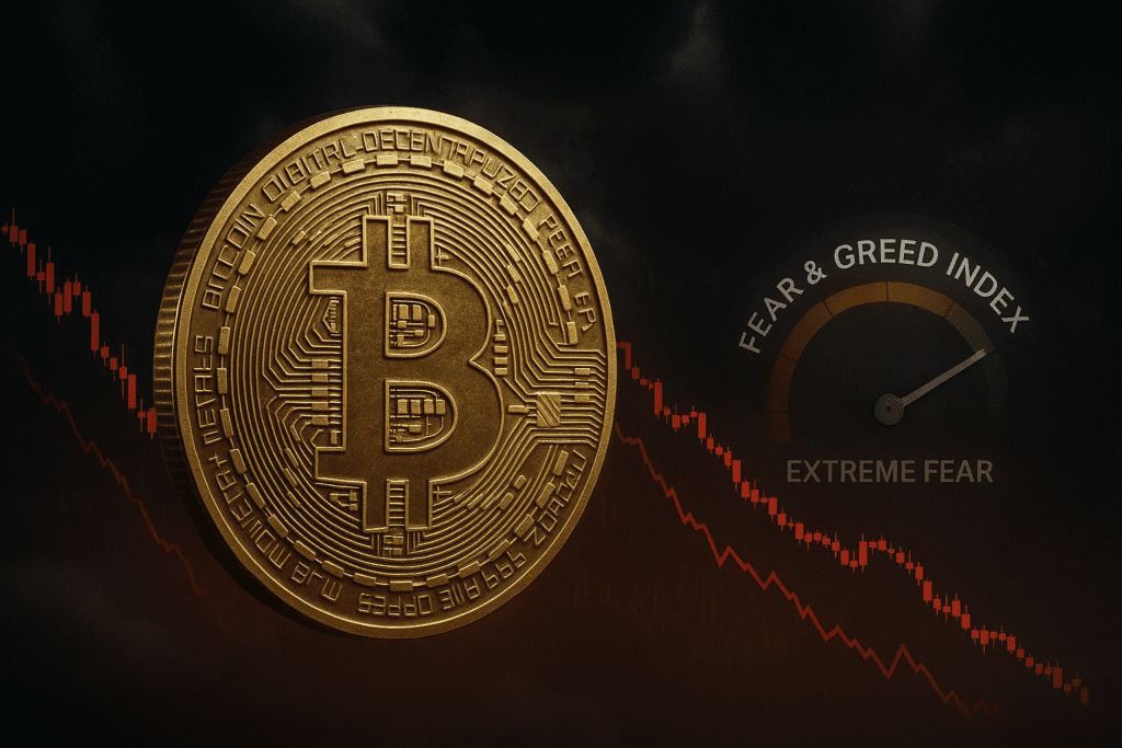 Bitcoin market sentiment turns to extreme fear as btc falls